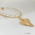Conjunto Colar Coração + Choker Ponto de luz Acrílico + Maxi Brinco Coração | Ouro 18k