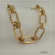 Colar de Elos Grande Duplo G Dourado | Ouro 18k