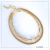 Colar Duplo Fita e Elos Dourado | Ouro 18K - Gaudi Semijoias