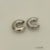 Par de Ear Cuffs Prata Clip Tubo Grosso | Semijoia 18 k