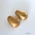 Maxi Brinco Gota Oca Dourado Fosco | Maxi Acessórios