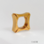 Maxi Anel Quadrado Dourado | Ouro 18K - comprar online