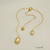 Conjunto Icônico Colar e Bracelete Gotas Dourado | Ouro 18k - Gaudi Semijoias