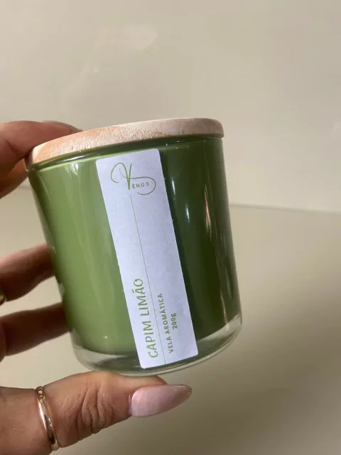 VELA AROMÁTICA CAPIM LIMÃO 200g