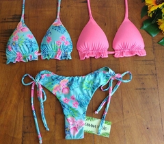 trikini 2 tops mais 1 calcinha