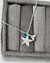 PULSEIRA RABO DE SEREIA P + ESTRELA DO MAR E ZIRCÔNIA - PRATA 925 - comprar online