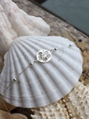 Pulseira Medalha Flor Tropical