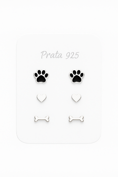 Trio Brinco Pet Prata 925 - comprar online
