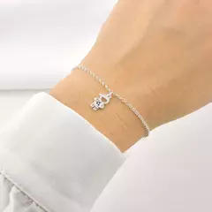 PULSEIRA MENINO CRAVEJADO AZUL DE PRATA - comprar online