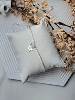 Pulseira Estrela Vazada + Zircônia