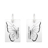 KIT PAR PINGENTE DE PRATA BORBOLETA ONDE ESTIVER