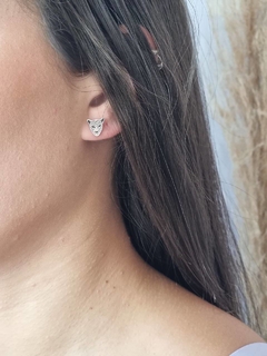Brinco Onça Pintada - Prata 925 - comprar online