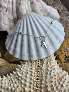 PULSEIRA ARGOLA CRISTO REDENTOR E ZIRCÔNIA - PRATA 925 - comprar online