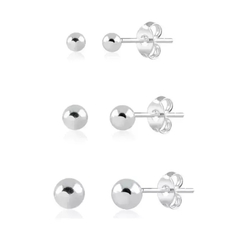 TRIO DE BRINCO BOLINHA - comprar online
