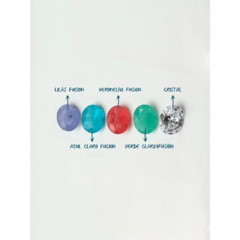 Colar Zircônia Oval 8x10mm Colorida Prata 925 - Gra Pratas - Atacado 