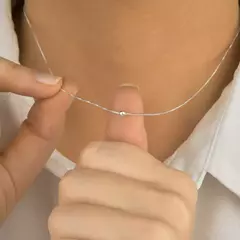 COLAR BOLINHA 3MM PRATA 925 na internet