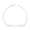 PULSEIRA GRUMET 3MM CHAPA LISA PRATA 925