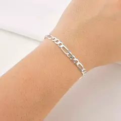 PULSEIRA MASCULINA 3X1 5,8MM PRATA 925 - comprar online