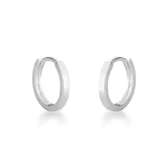 TRIO BRINCO ARGOLA LISA FIO QUADRADO PRATA 925 na internet
