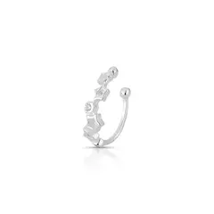 PIERCING FAKE ESTRELAS CRAVEJADAS DE PRATA