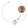 PULSEIRA REDONDA FOTO PERSONALIZADA PRATA 925