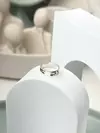 Anel Personalizado Falange Olhar 5mm prata 925