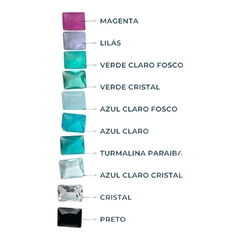 Bracelete Aro Zircônia Retangular Prata 925 na internet
