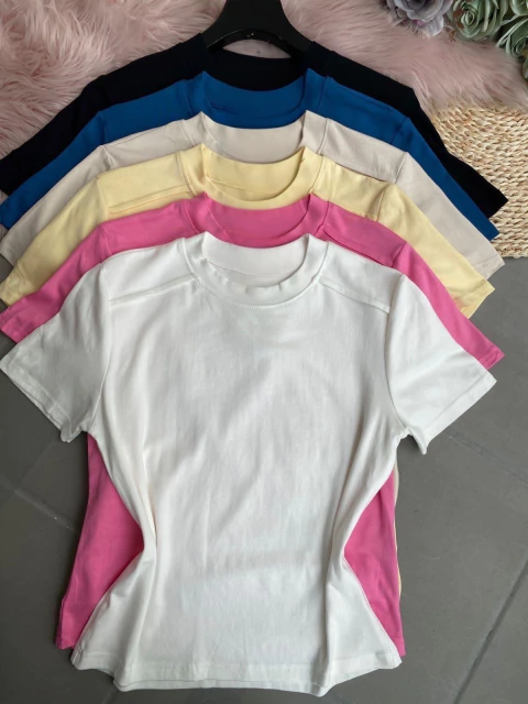 0049 - BLUSA BÁSICA COM MANGA - comprar online