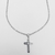 Colar Grumet com Pingente Crucifixo M2 de aço Inox - 3mm