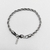 Pulseira Cordão Baiano em Aço Inoxidável Prata 3mm