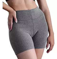 Calza Short Frunce Mujer Push Up Levanta Cola Importada
