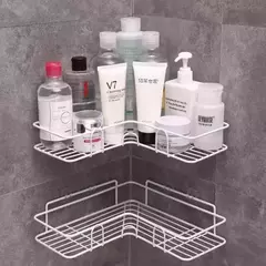 Esquinero Estante Metalico Adhesivo de Baño Ducha DELUXE