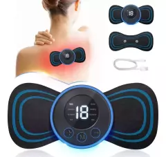 Mini Masajeador Cuello Espalda Electrodo Recargable Cervicas