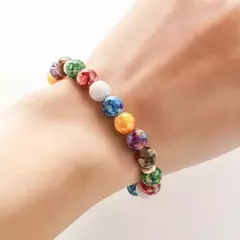 Pulsera Adelgazante Piedras Siete Chakras Equilibra Cuerpo - DELUXE BAZAR