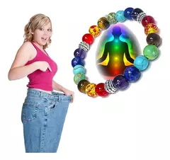 Pulsera Adelgazante Piedras Siete Chakras Equilibra Cuerpo
