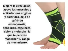 2 Tobilleras Compresion Ajustable Soporte Esguince Lesiones - comprar online