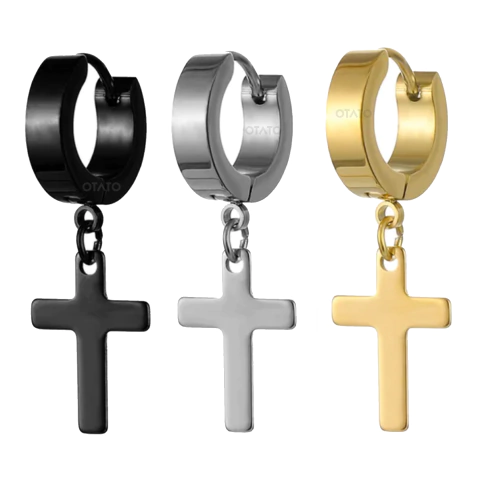 Aros Cuban Cruz (por par)