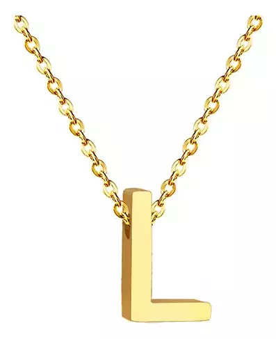 Collar Letra / Gold en internet