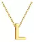 Collar Letra / Gold en internet