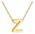 Collar Letra / Gold - tienda online