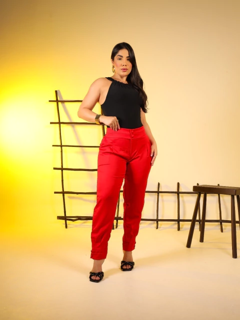 Calça Botão Alfaiataria