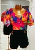 Cropped Botão Estampado - D&G Fashion