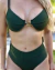 Biquíni Meia Taça Diana Verde Militar Calcinha Hot Pant na internet