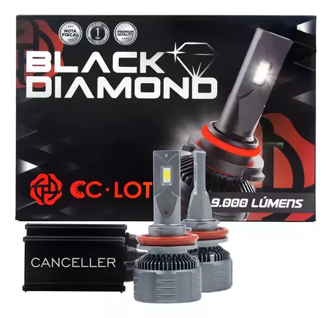 Led Cclot Black Diamond 9000 Lúmens (H1 - H3 - H4 - H7 - H8 - H11 - H15 - H16 - H27 - HB3 - HB4)