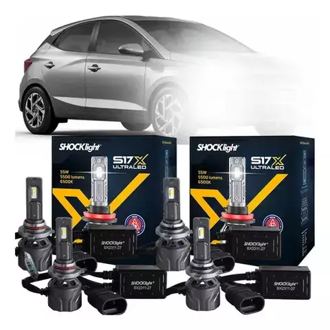 Kit Ultra Led Hb20 Hb20s 2023 Anti Erro Farol Completo