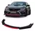 Spoiler Dianteiro Honda Civic G10 Black Piano Vermelho Saia