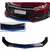 Spoiler universal black piano com azul - comprar online
