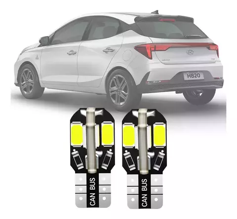 Kit Lampadas Led Premium Placa Novo Hyundai Hb20 2020 A 2025