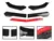 Spoiler universal black piano com vermelho - comprar online