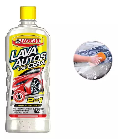 Shampoo Lava E Encera P/carro,lava Autos Cera 2 Em 1 - 500ml